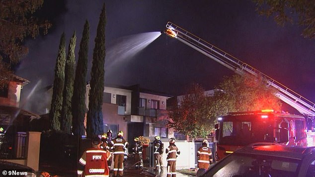 Young woman forced to jump from two-storey balcony to escape raging house fire in Melbourne